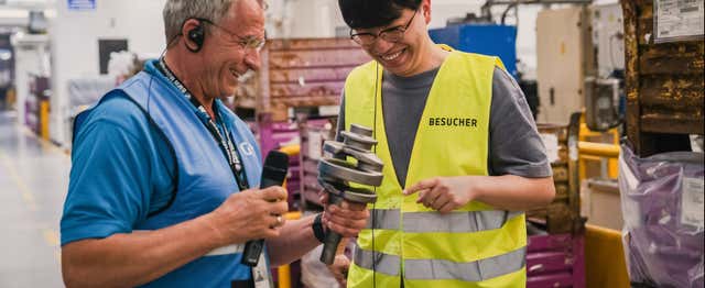 Visite d'une usine de motos BMW