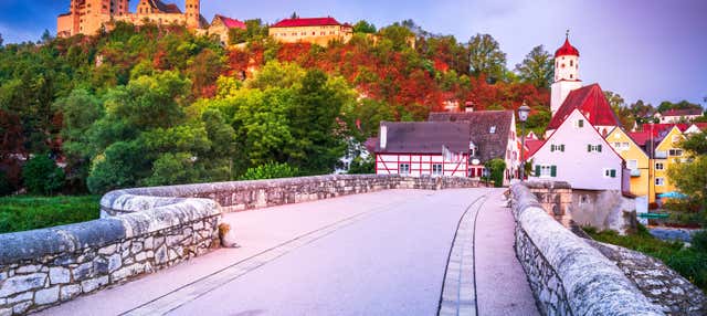 Escursione al castello di Harburg e a Rothenburg