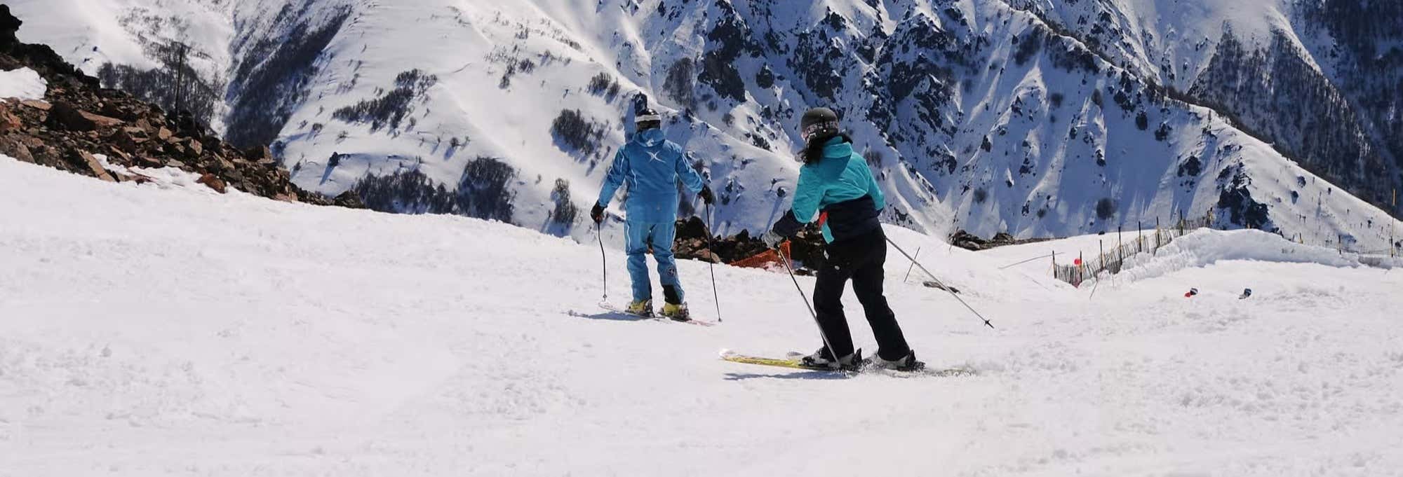 Clase de esquí VIP en Cerro Catedral para adultos