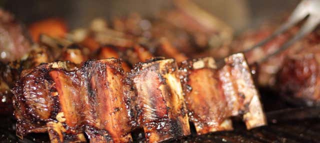 Asado argentino nel quartiere Colegiales