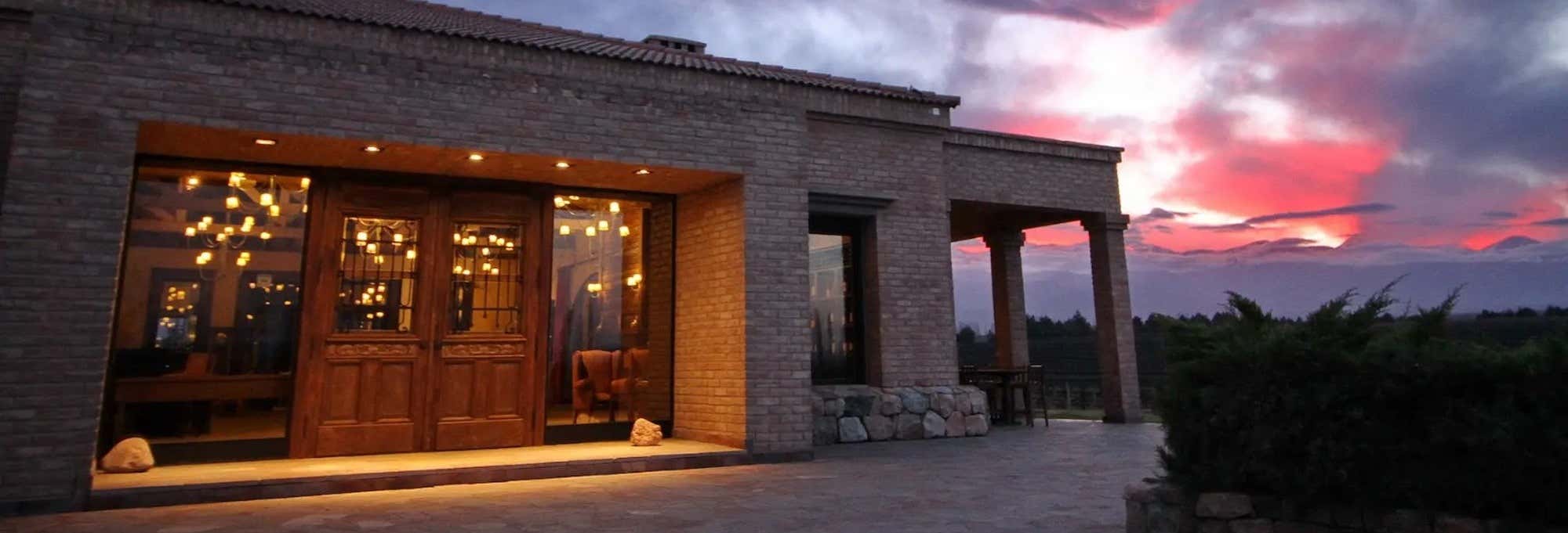 Tramonto e cena alla cantina Bodega Andeluna