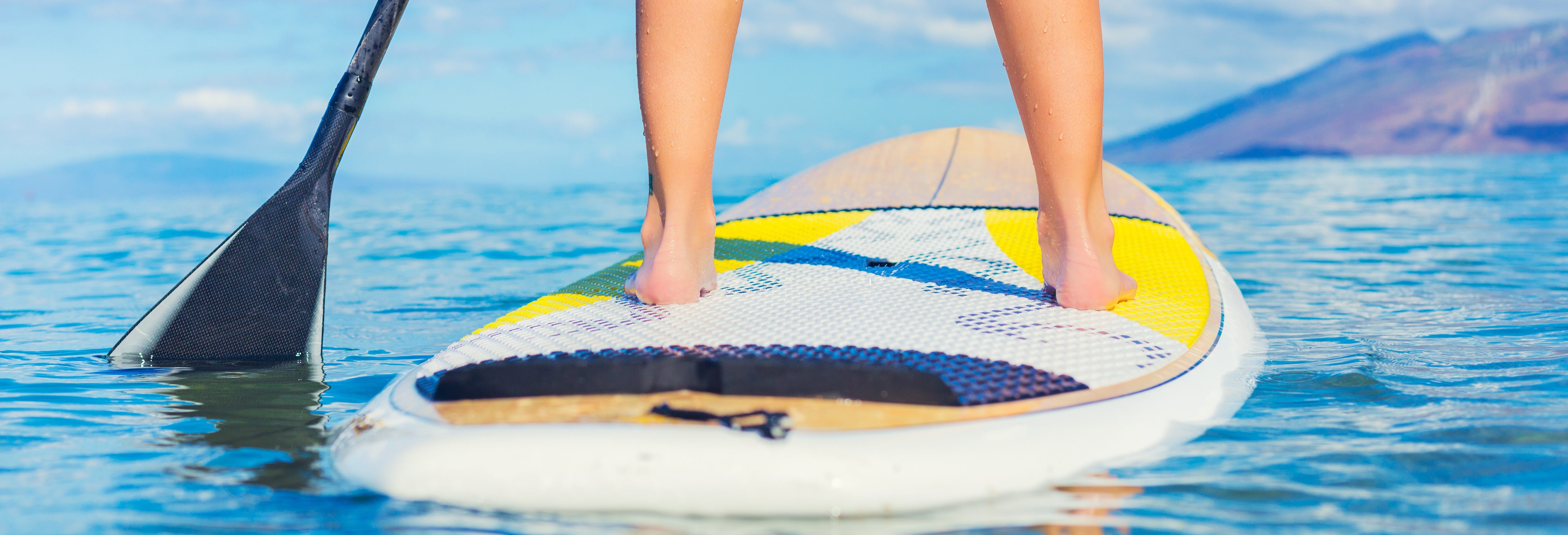 Paddle Surfing in the Potrerillos Reservoir