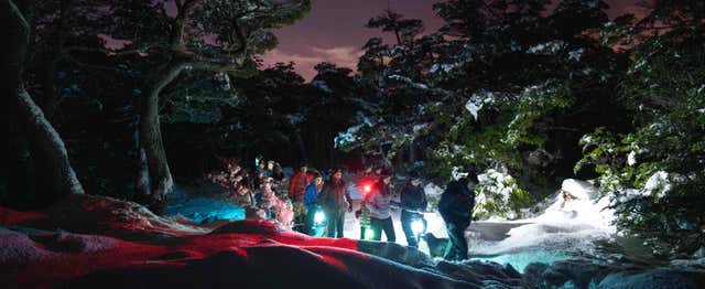 Randonnée de nuit sur le glacier Martial