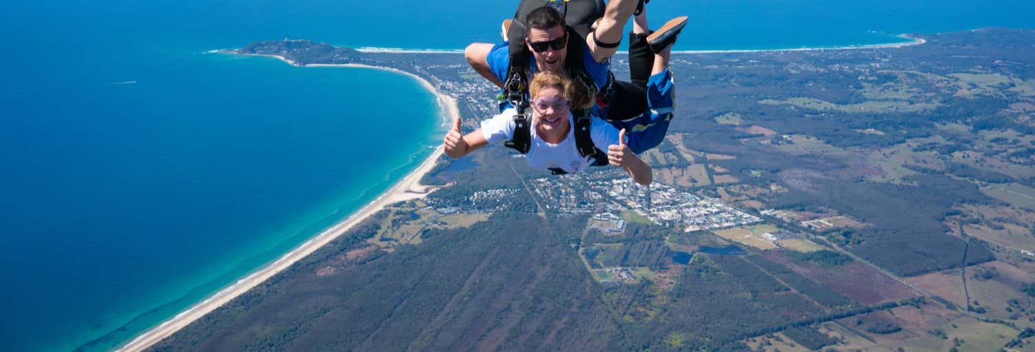 Lancio in paracadute a Byron Bay
