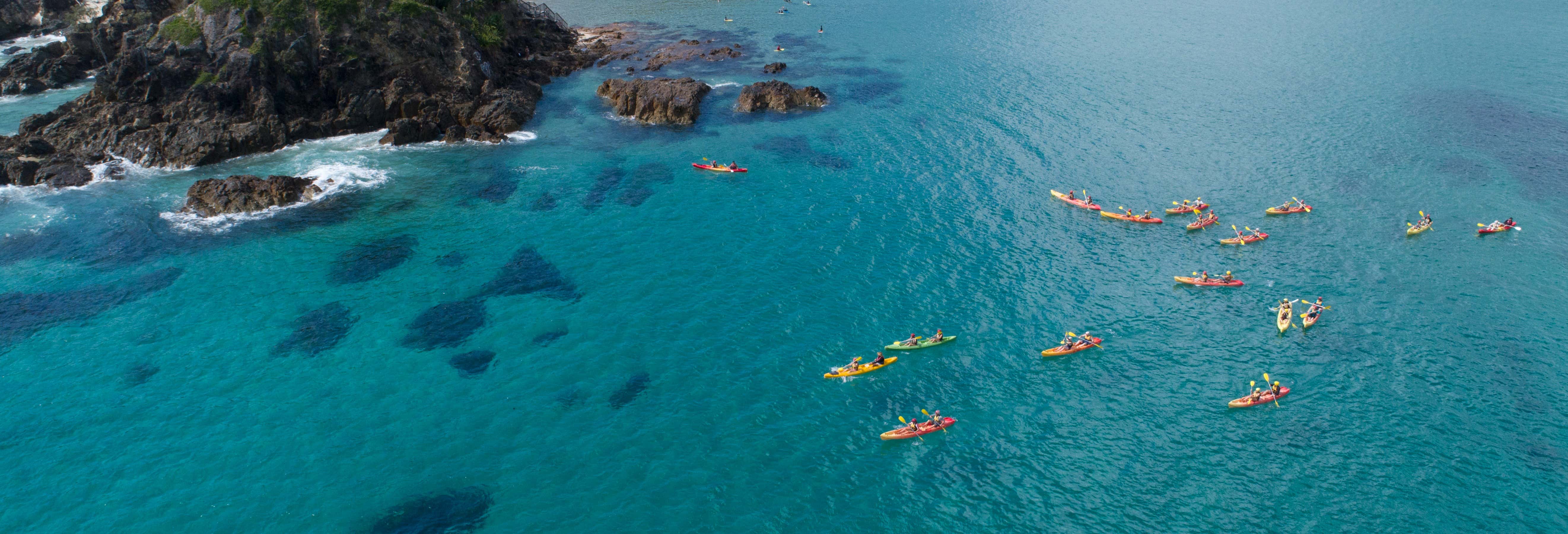 Tour di Byron Bay in kayak