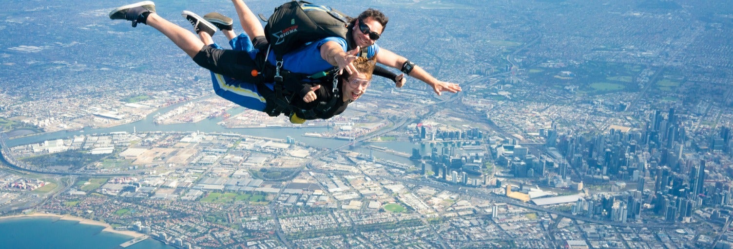 Salto de paraquedas em Melbourne