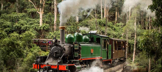 Treno Puffing Billy fino all'Emerald Lake Park