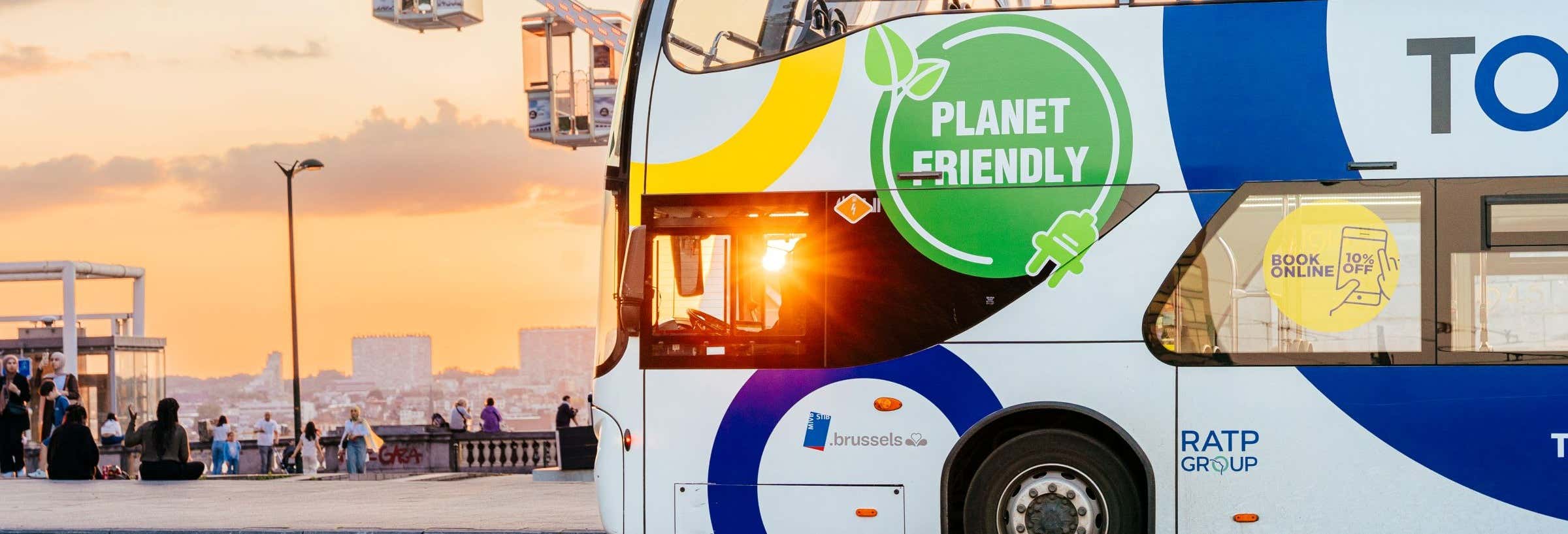 Brussels Open-Top Bus Sunset Tour