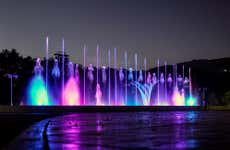 Espetáculo de luz e som no Parque da Família