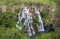 Rappelling at the Almécegas Waterfall