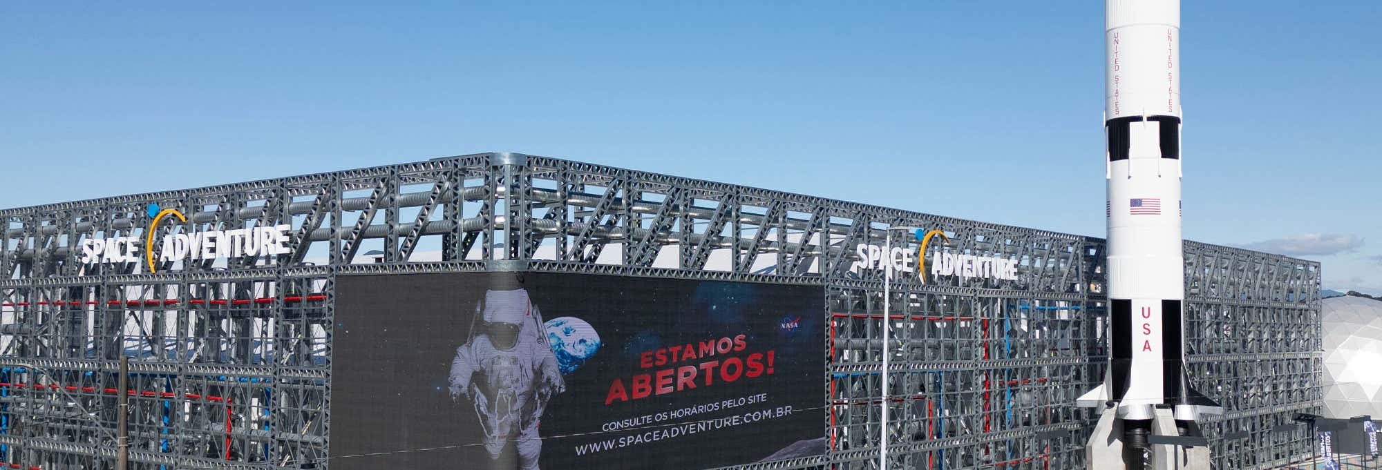 Ingresso do Space Adventure Balneário Camboriú