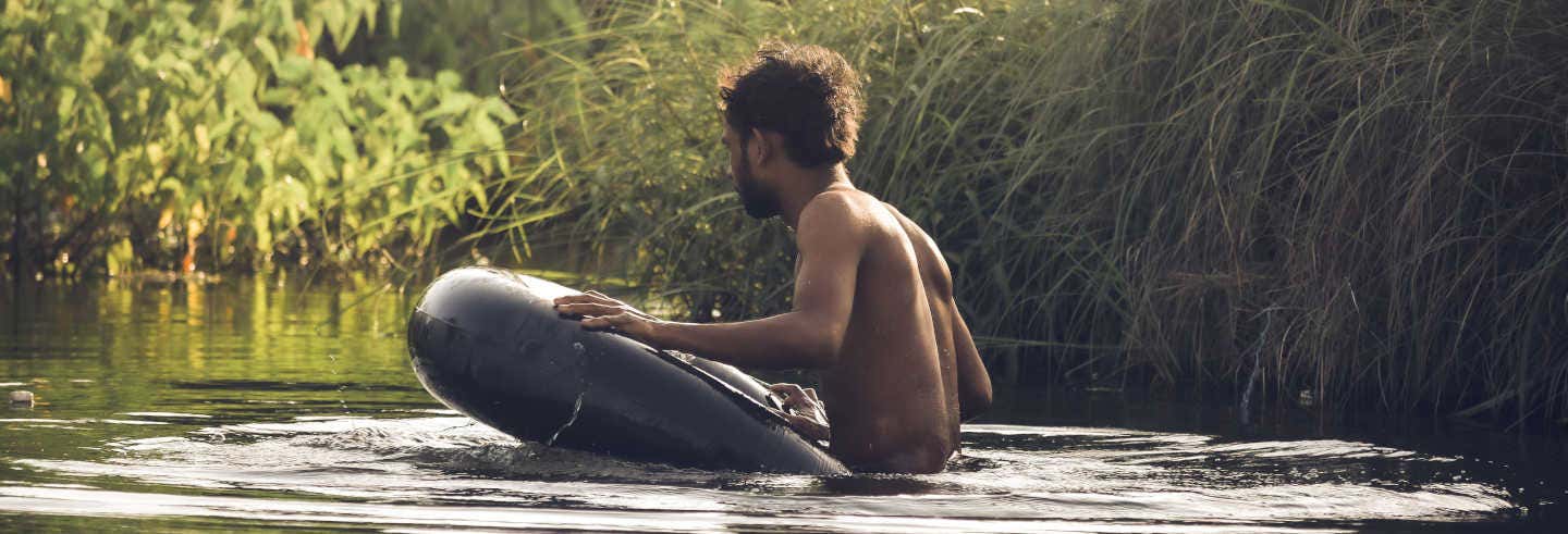 Tubing in the Formiga River