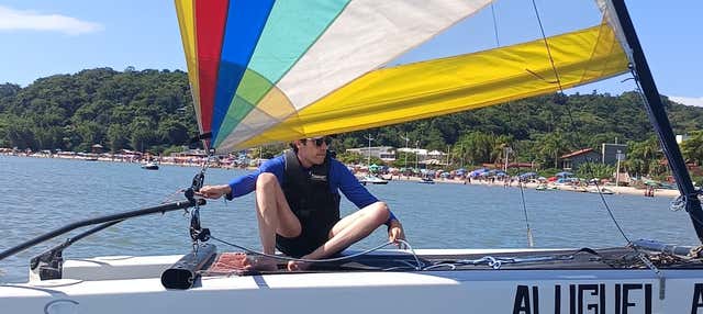 Lezione di catamarano a vela a Ponta das Canas