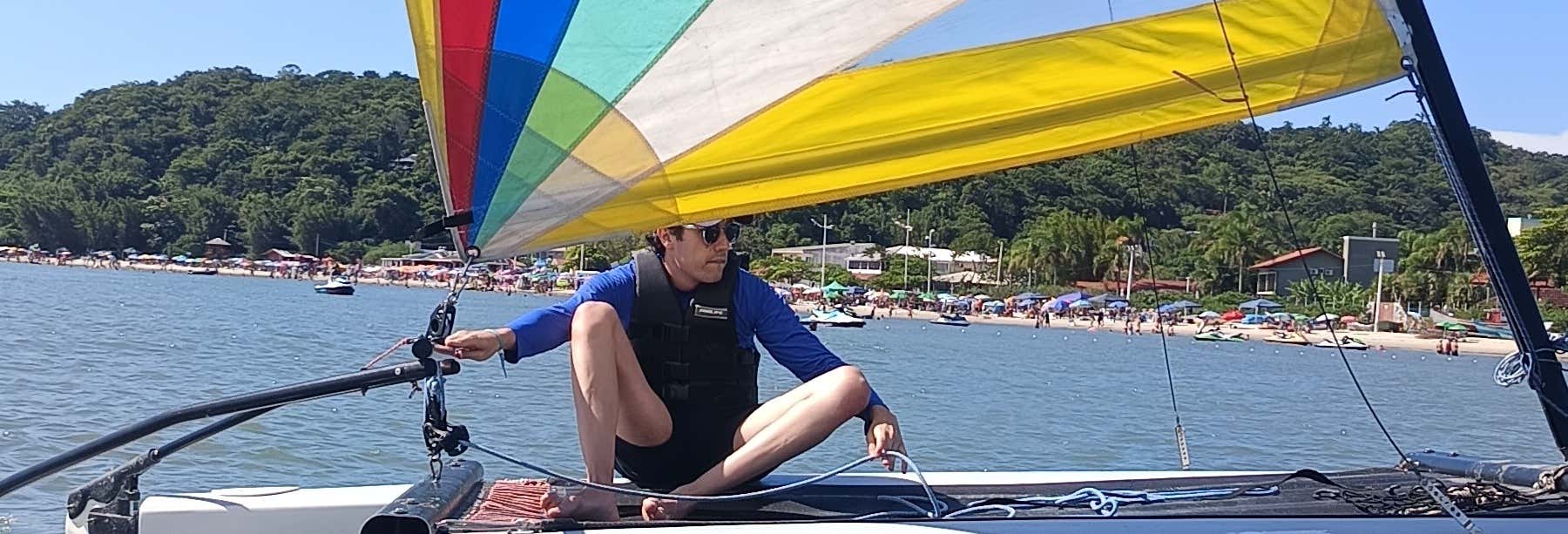 Lezione di catamarano a vela a Ponta das Canas