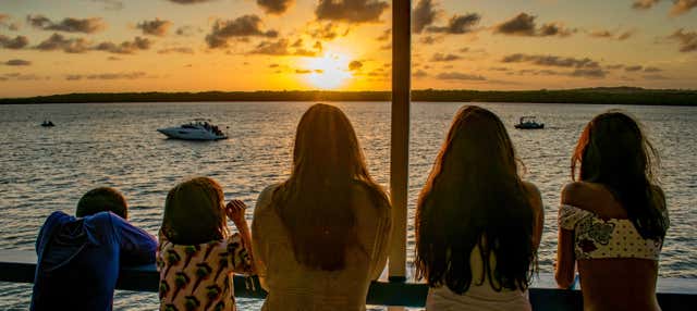 Tramonto sulla spiaggia di Jacaré