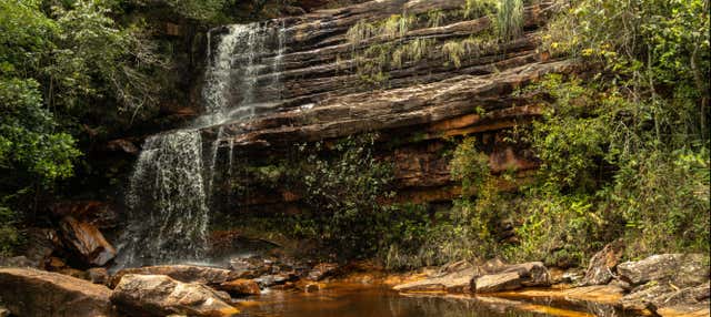 Trekking al fiume Serrano, Salão das Areias Coloridas e cascata Primavera