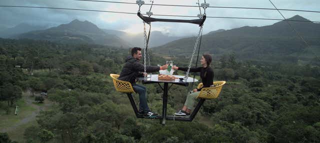 Picnic allo Skytable al tramonto