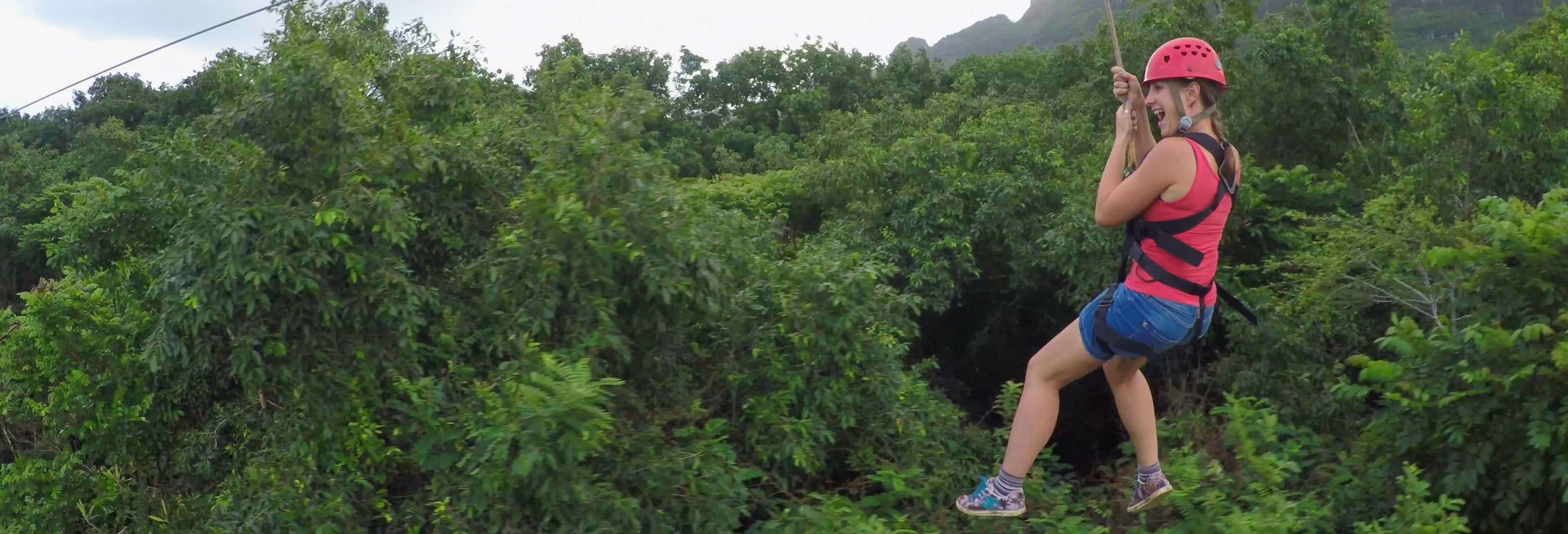 Ziplining in Praia Grande