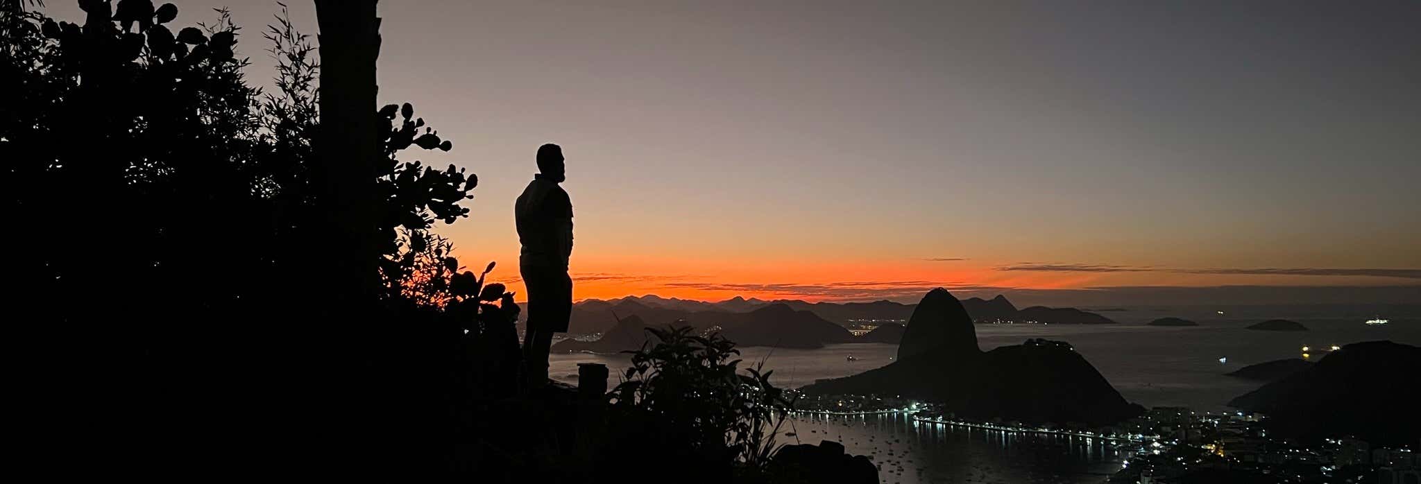 Alba dal belvedere di Dona Marta + Cristo Redentore