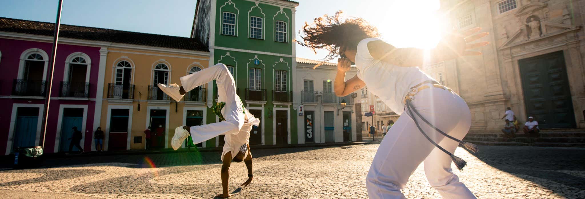 Lezione di capoeira a Salvador de Bahía
