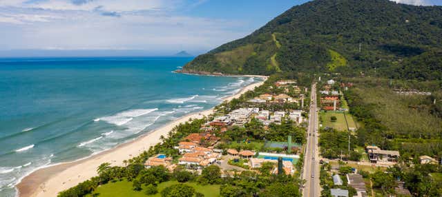 Tour della spiaggia di Maresias in bici
