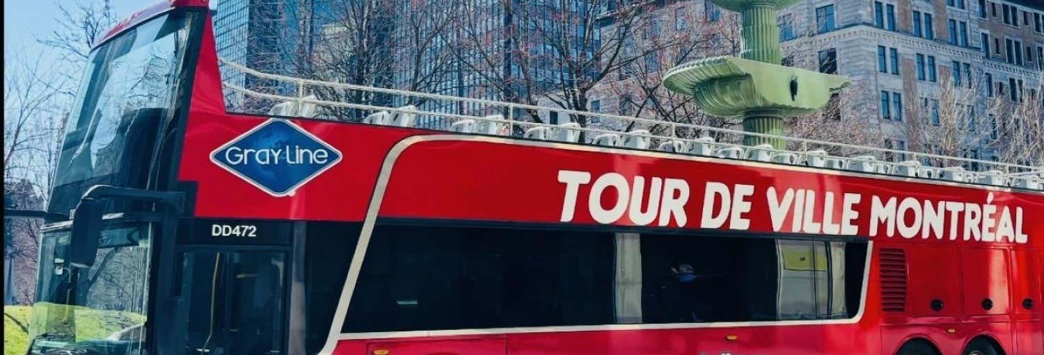 Autobús y barco turístico de Montreal
