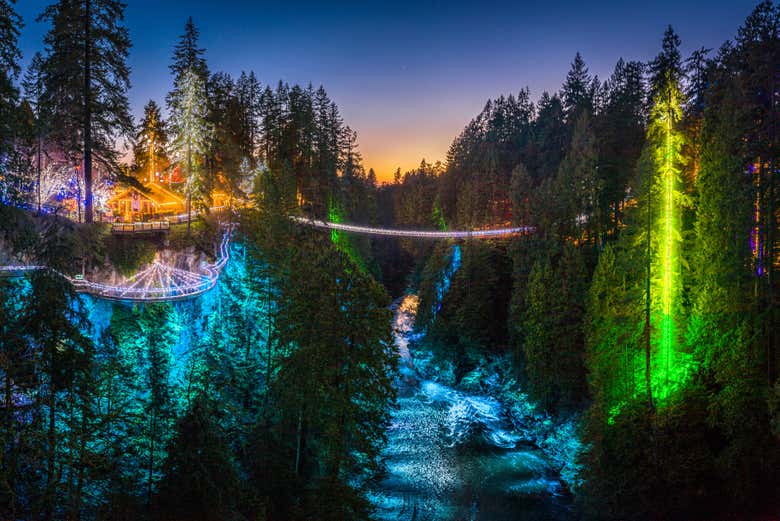 Puente colgante de Capilano y monte Grouse