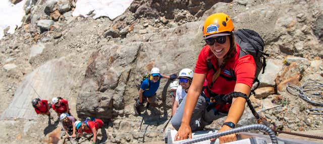 Via ferrata sulla montagna di Whistler