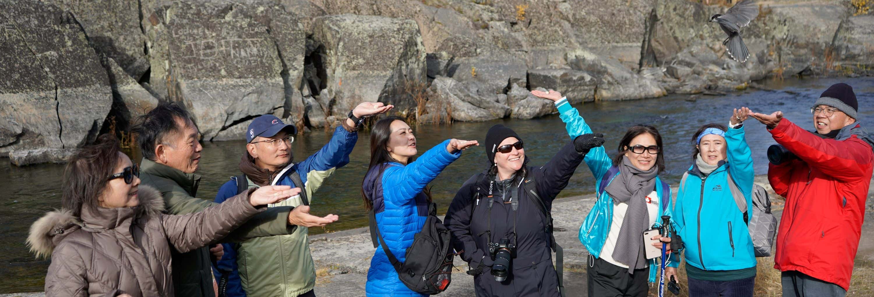 Trekking a Cameron Falls