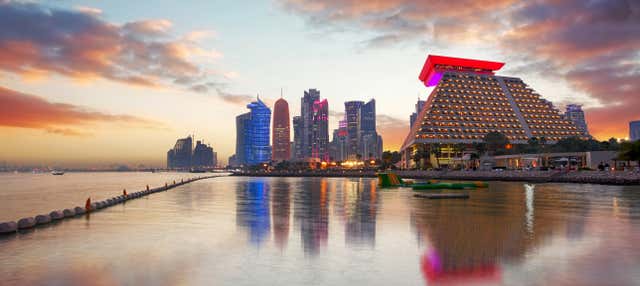 Giro in barca a Doha al tramonto