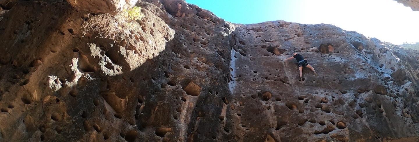 Rock Climbing in Los Loros Gorge