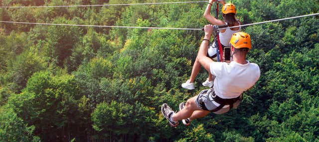Zip line nel parco nazionale di Villarrica