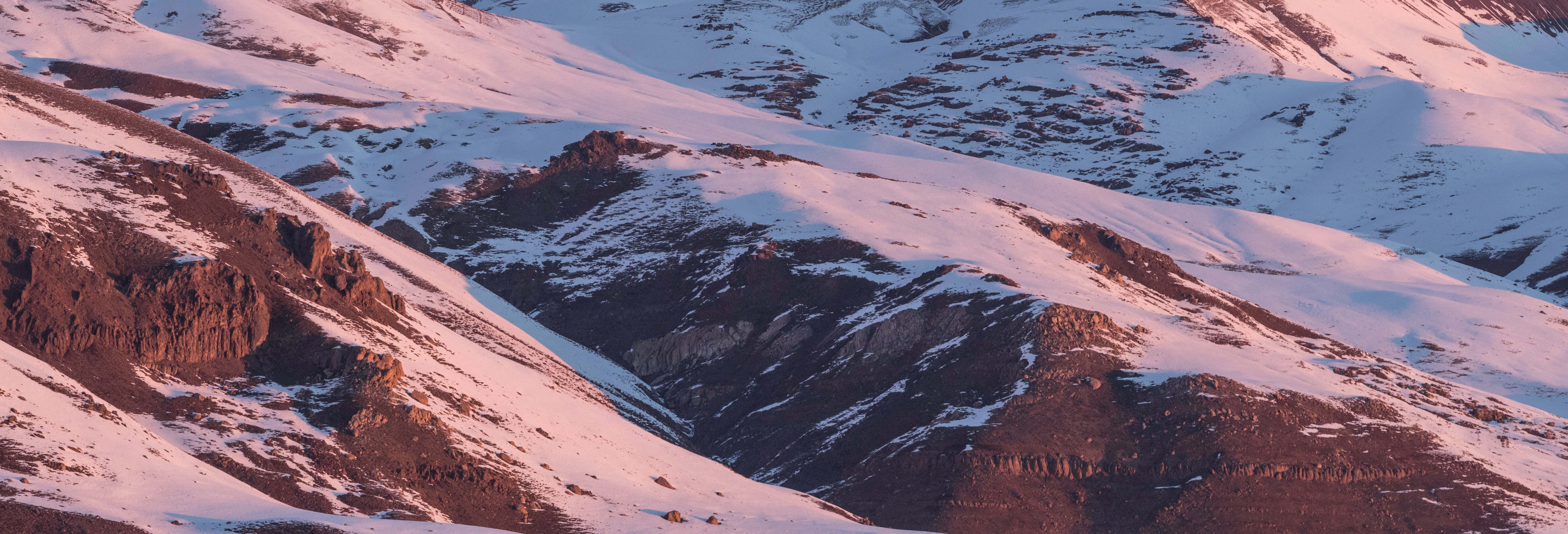 Escursione al Valle Nevado al tramonto
