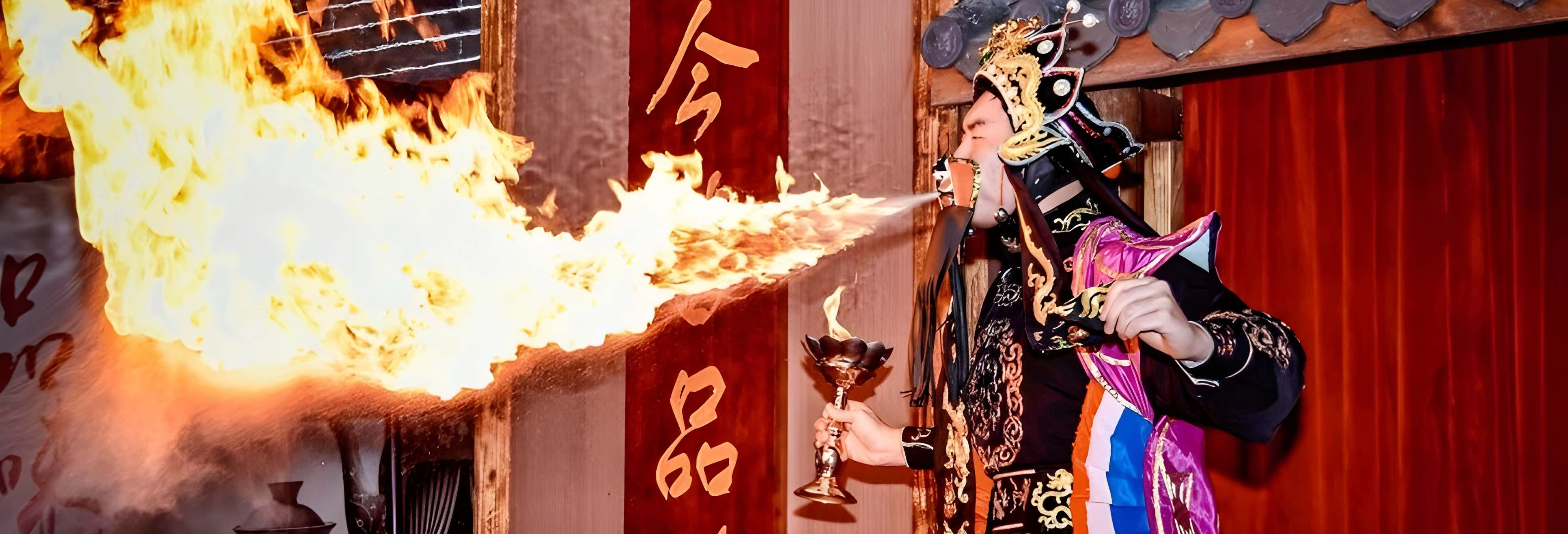Spettacolo di opera del Sichuan nel teatro di Chongqing 1941
