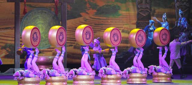 Spettacolo acrobatico al Teatro Qinlegong