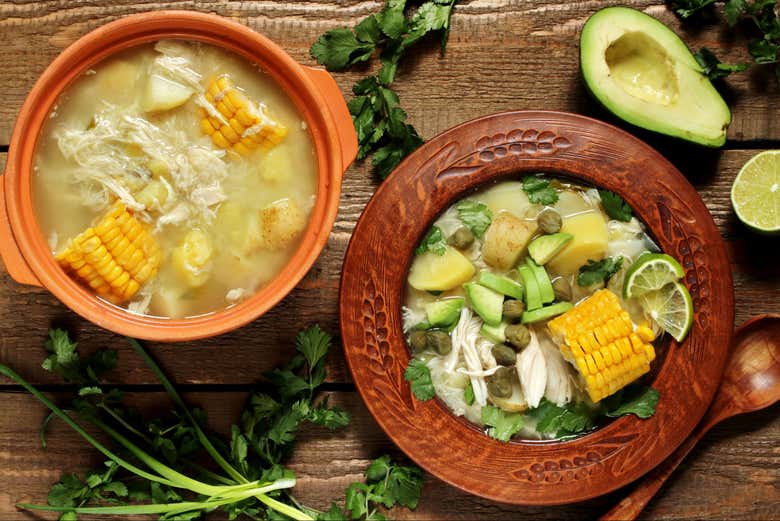 Sample ajiaco, a traditional dish! - Sample ajiaco, a traditional dish!
