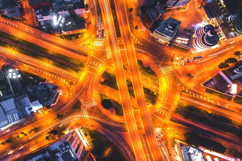 Cruce iluminado de Bogotá  - Cruce iluminado de Bogotá 