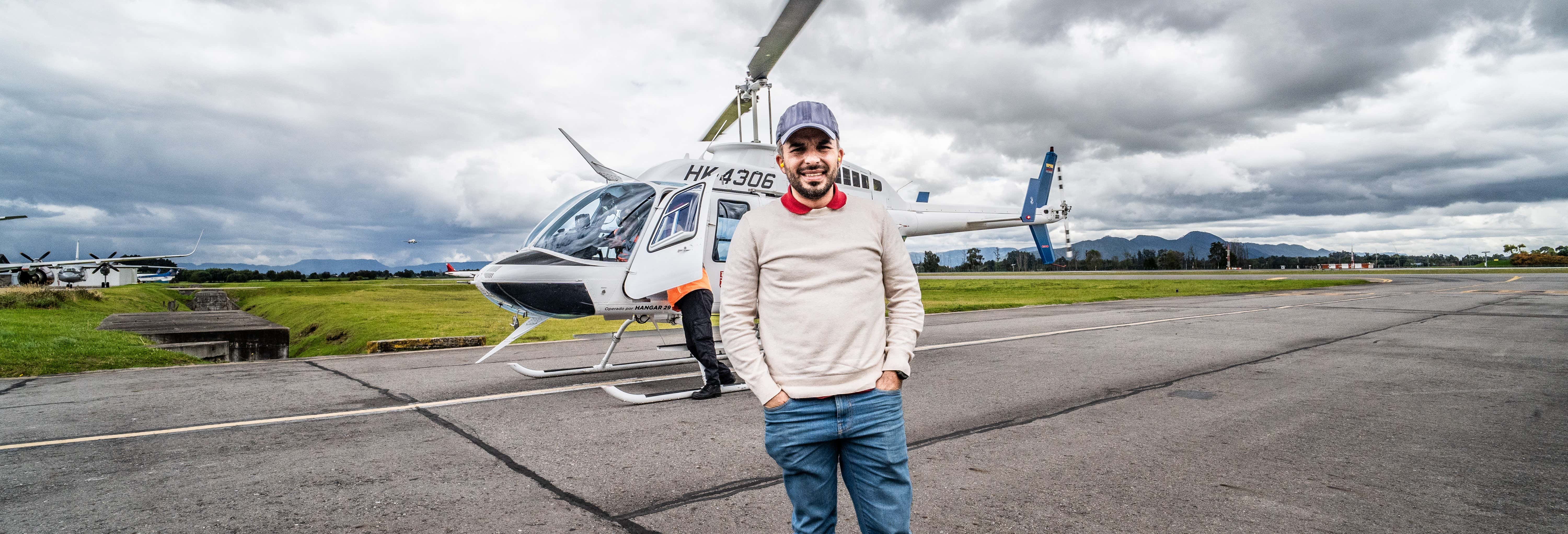 Giro privato in elicottero a Bogotà