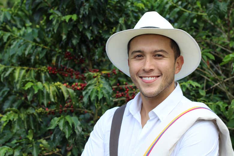 Un producteur de café colombien - Un producteur de café colombien