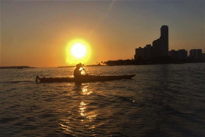 Tour en kayak al atardecer por Cartagena