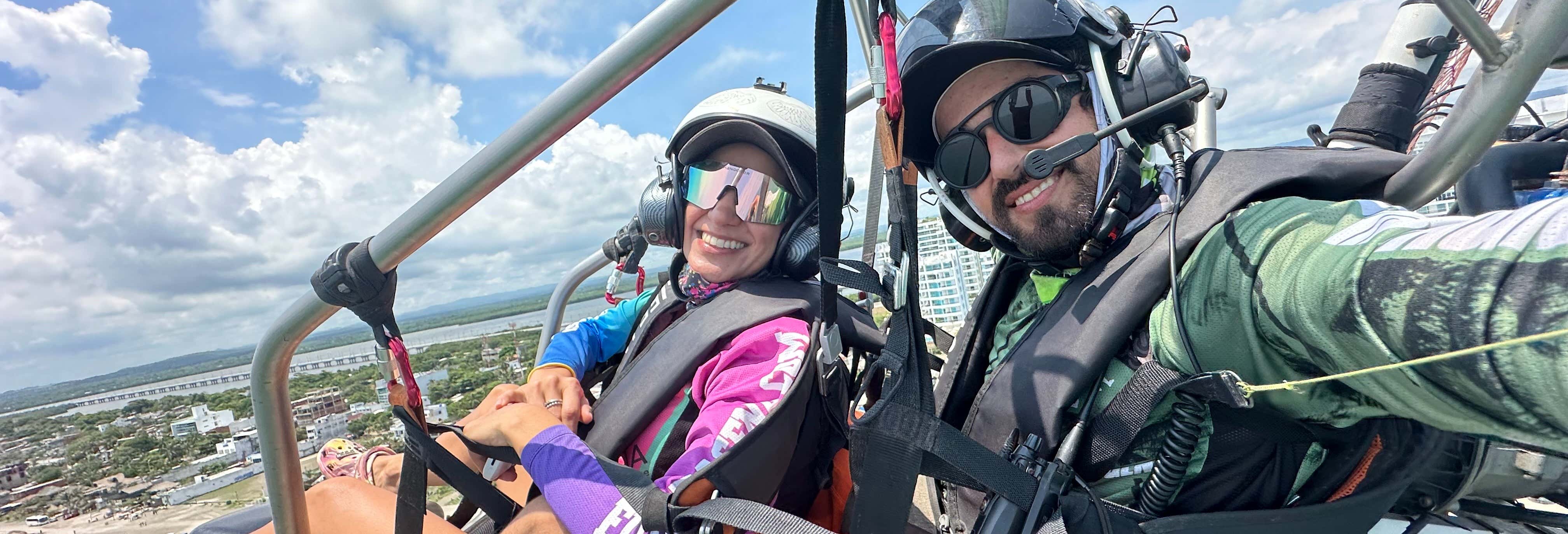 Vuelo en paratrike por Cartagena