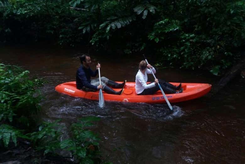 Paddling on the Amazon River - Paddling on the Amazon River