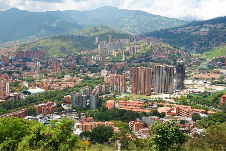 Panoramic view of Medellin - Panoramic view of Medellin
