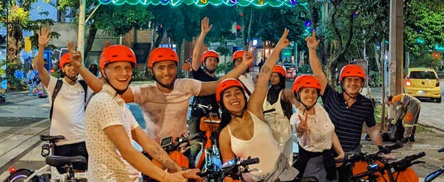 Balade à vélo électrique sur le thème de Noël