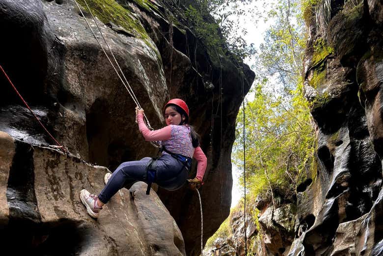 Rápel en el Cañón de los Ídolos - Rápel en el Cañón de los Ídolos