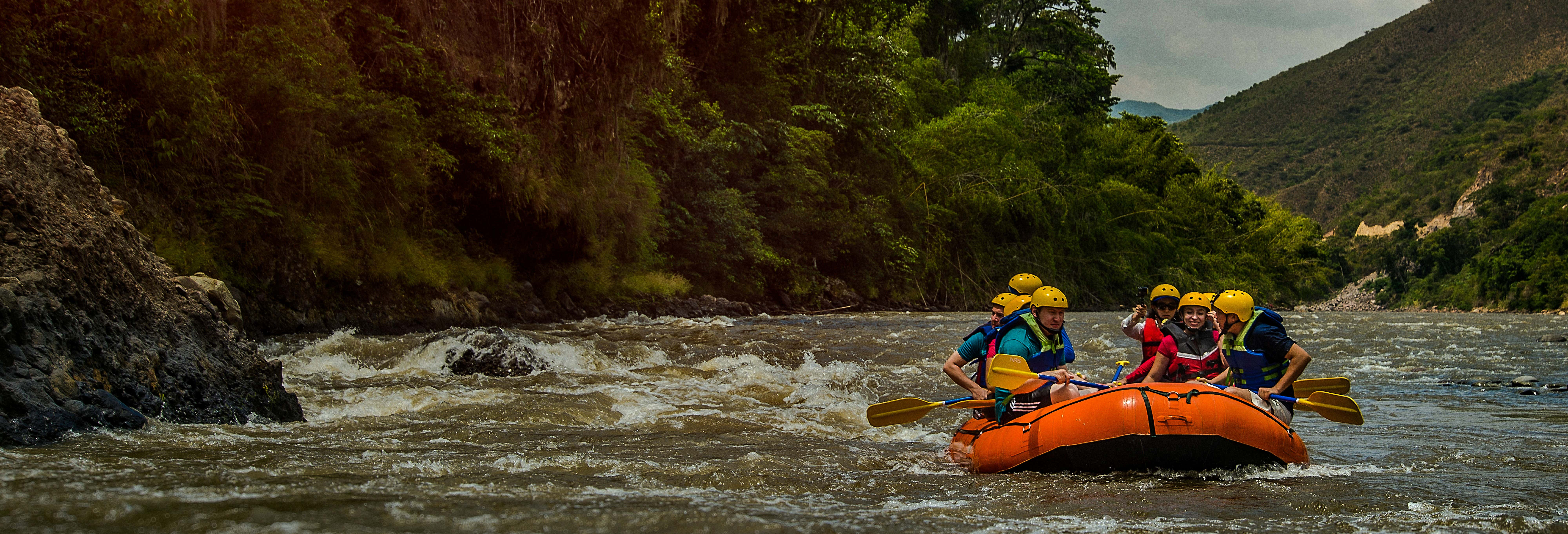 Rafting e canyoning em Paicol