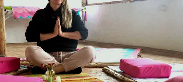 Sessão de aromaterapia e meditação na fazenda Tierra Activa