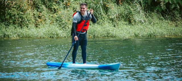 Paddle surf nella laguna di Arenal