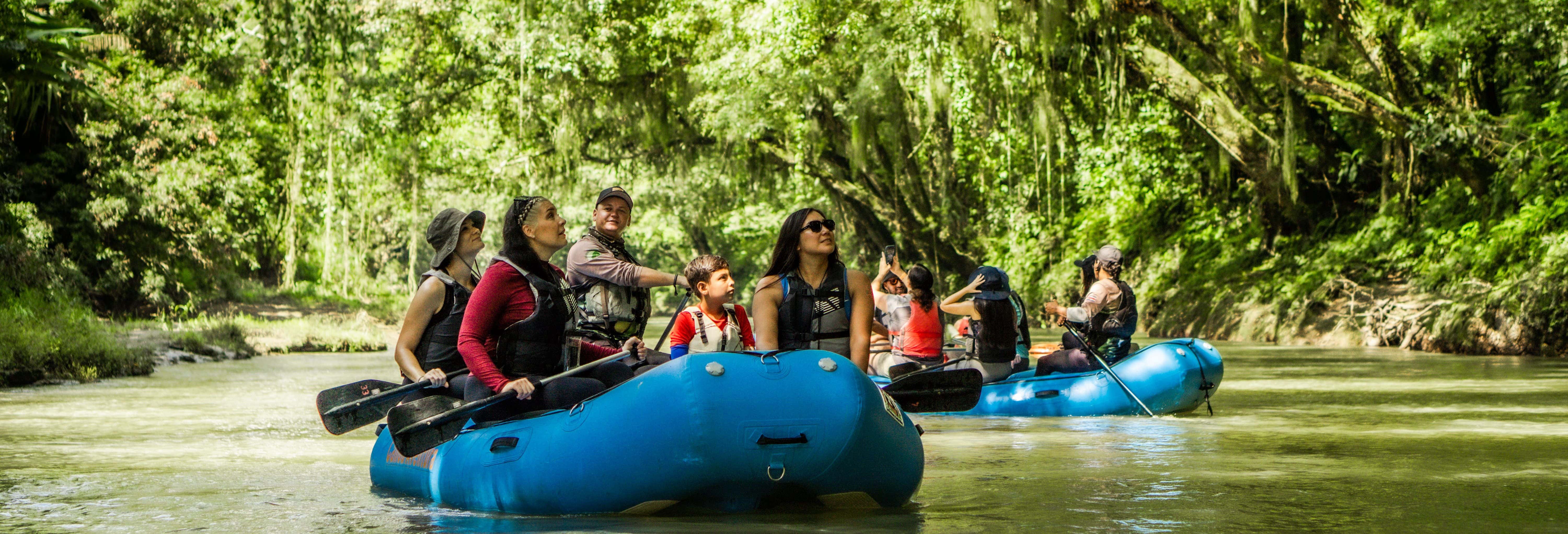 Giro in gommone sul fiume Peñas Blancas