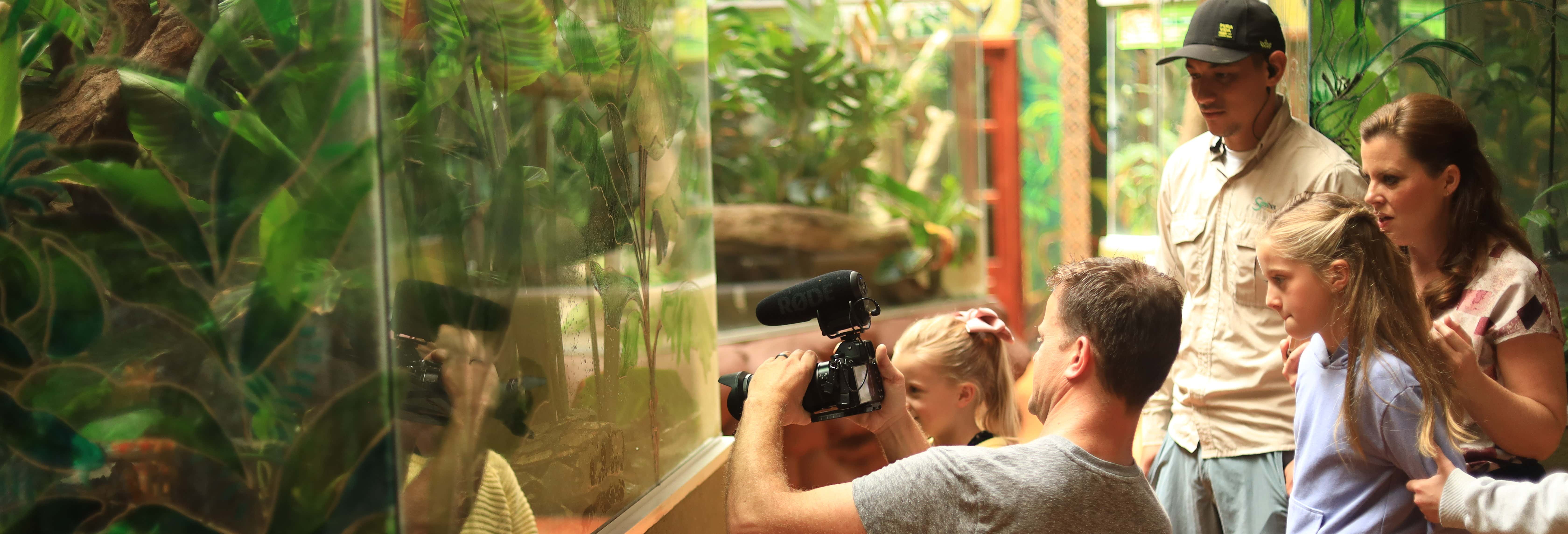 Visita all'erpetario di Selvatura Park